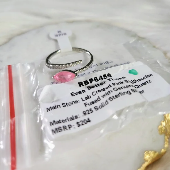 NWT BP 'Even Better Times' Smithsonite Genuine Quartz Sterling Silver Ring - 9 - Picture 4 of 11